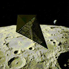 Origami Kite in Space