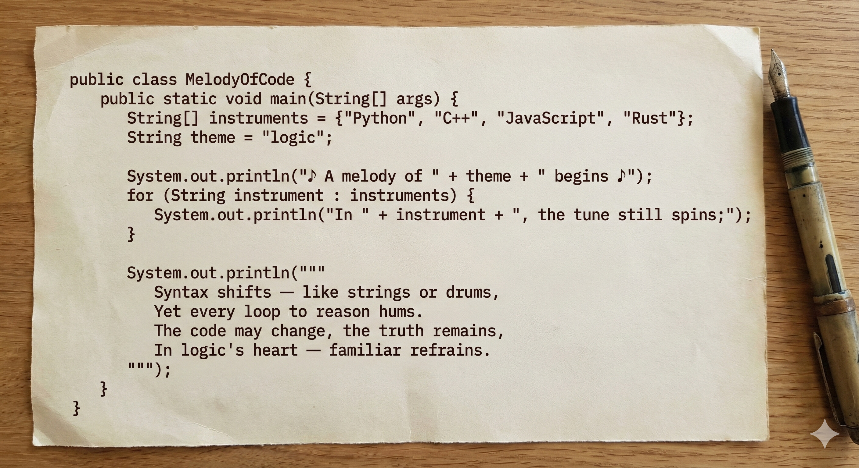 Scanned poem artifact